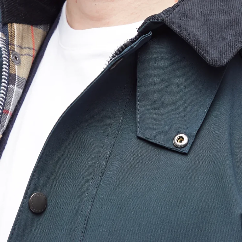 Barbour Casual jas in Navy Sage Green Blue Heren