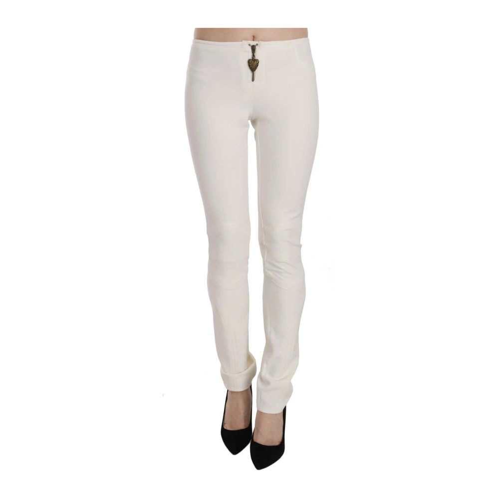 Just Cavalli Women's White Skinny Dress Trousers