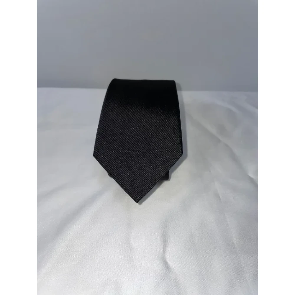 Gucci Vintage Pre-owned Silk home-office Black Dames