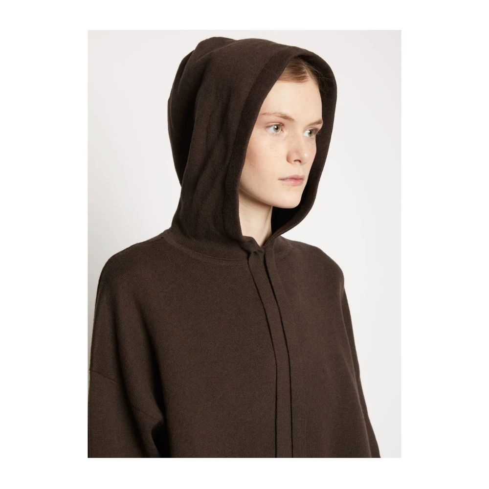 Proenza Schouler Luxe Cashmere-Blend Hoodie Brown Dames