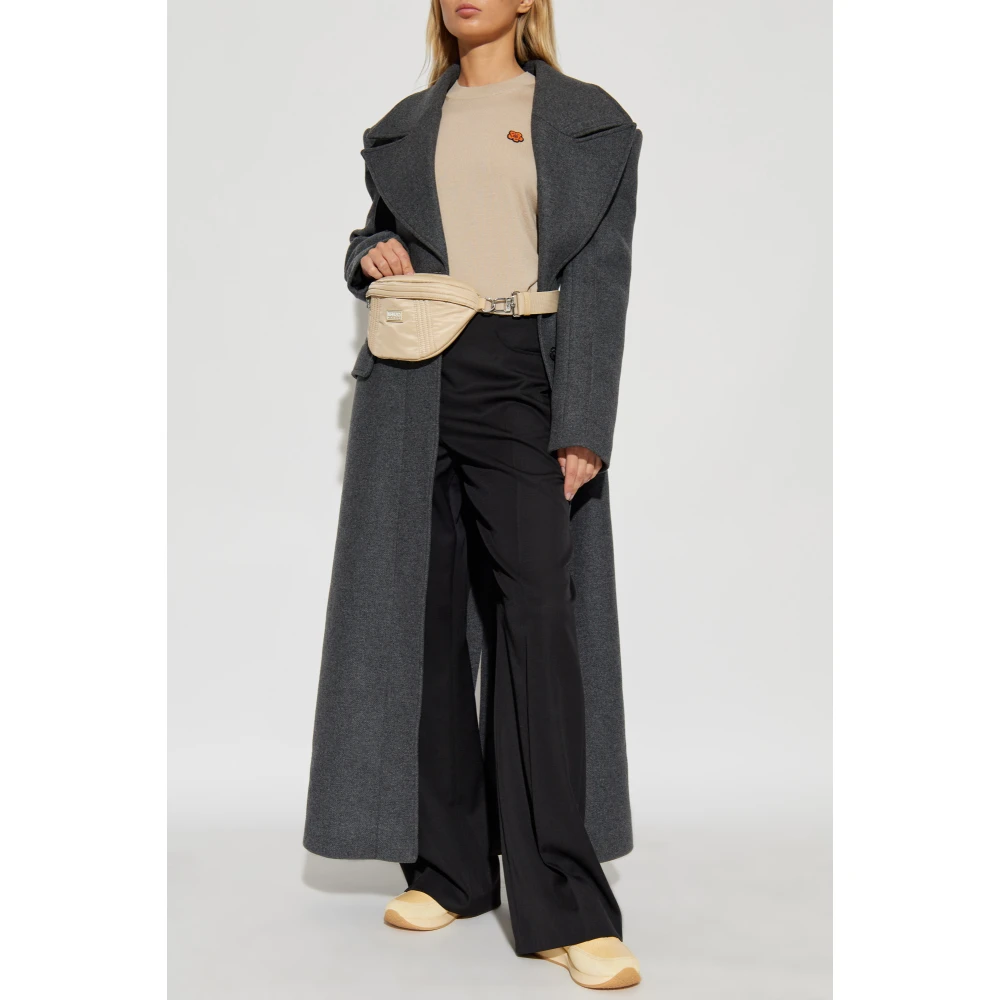 Kenzo Wollen trui met patch Beige Dames