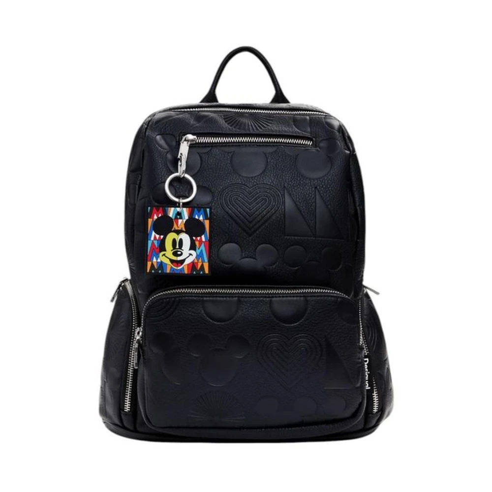 Desigual Stijlvolle Polyurethaan Damesrugzak Collectie Black Dames