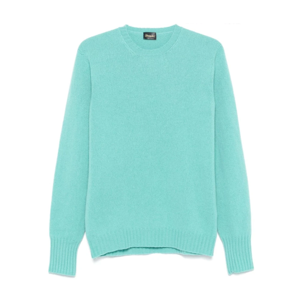 Drumohr Kasjmier Crew Neck Sweater Green Heren