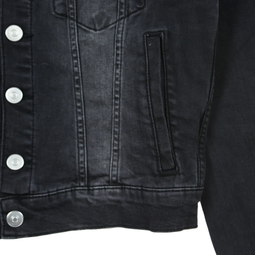 Kappa Zwart Beige Jeansjas Banda Boetino Black Heren