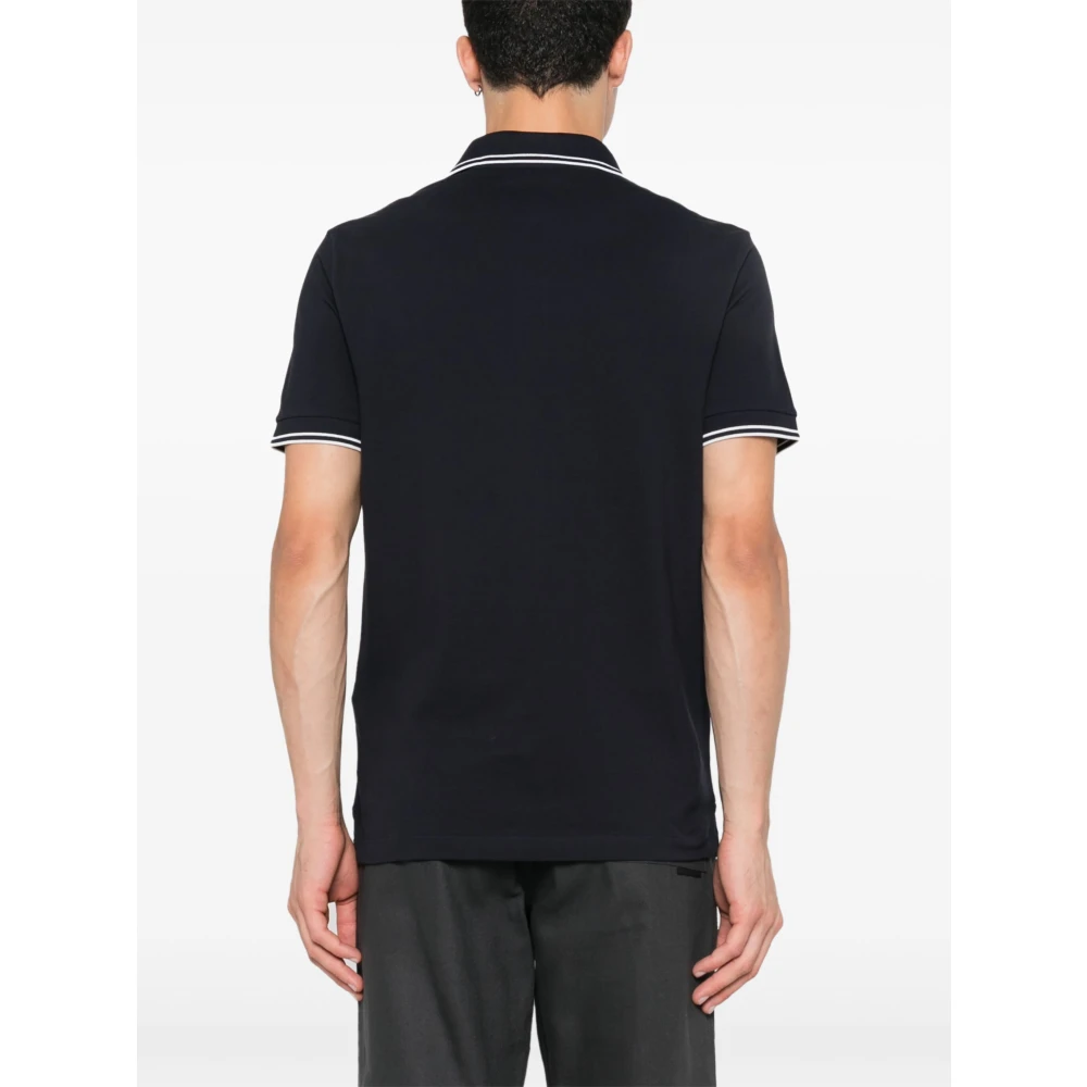 Stone Island Blauwe T-shirts en Polo's met Gestreepte Details Blue Heren