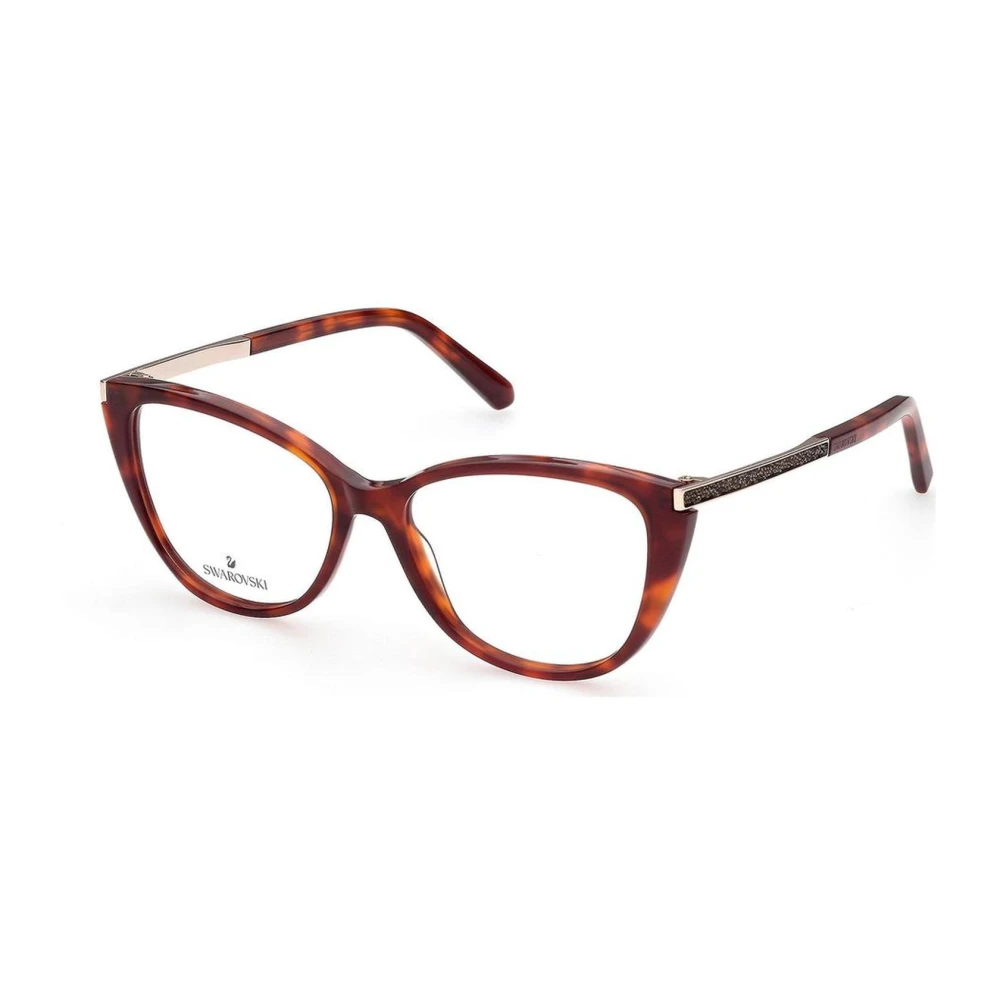 Swarovski Bruine Kunststof Montuur Bril met Presentatielenzen Brown Dames