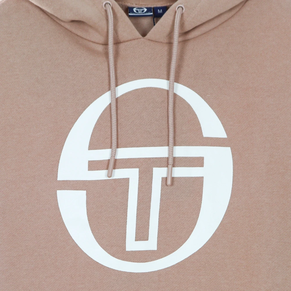 Sergio Tacchini Martin Cropped Logo Dames Cropped Hoodie Mistery Rose Brown Dames