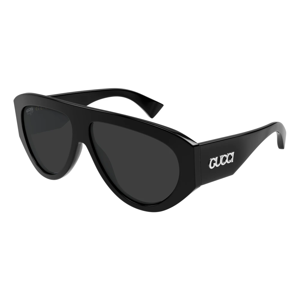Gucci Men's Black Sunglasses, 58 Mm, Aviator Sunglasses