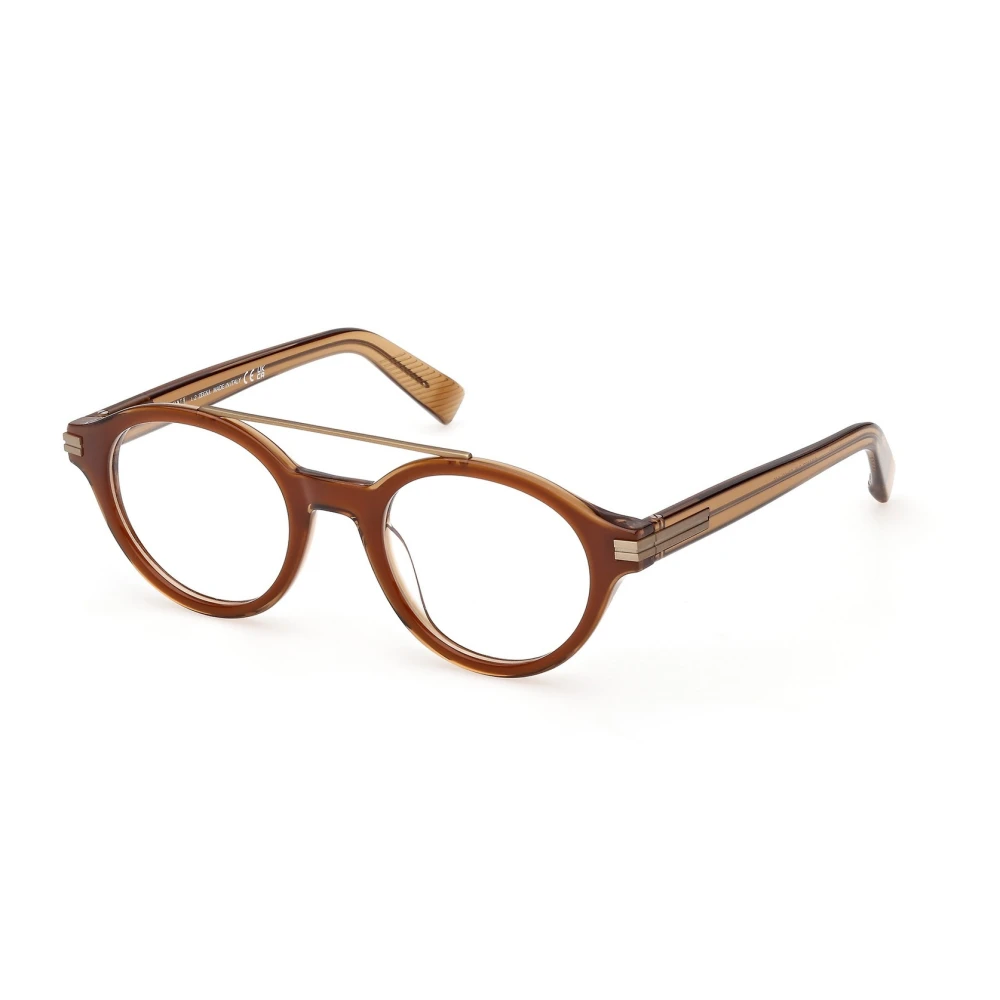 Zegna Brown Glasses, Male, 50 Mm, Eyeglasses