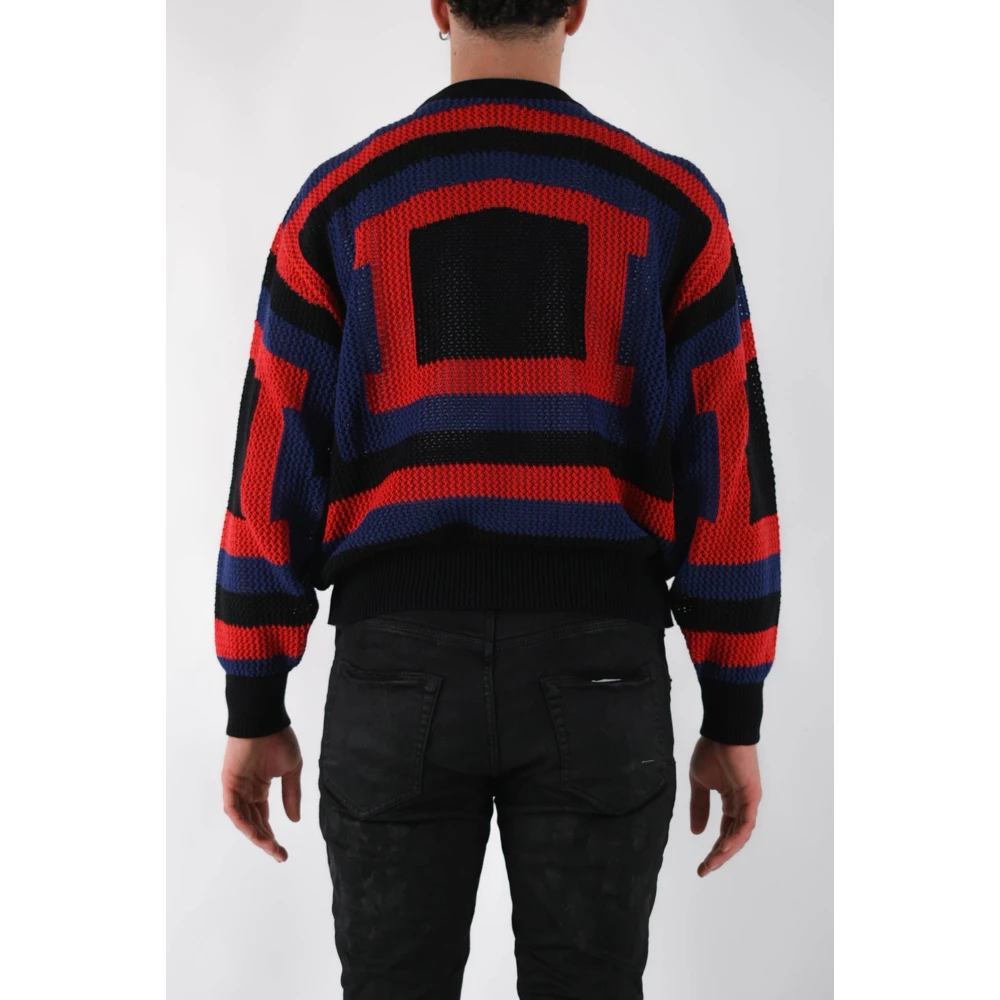 Aries Gehaakte Temple Polo Shirt Multicolor Heren