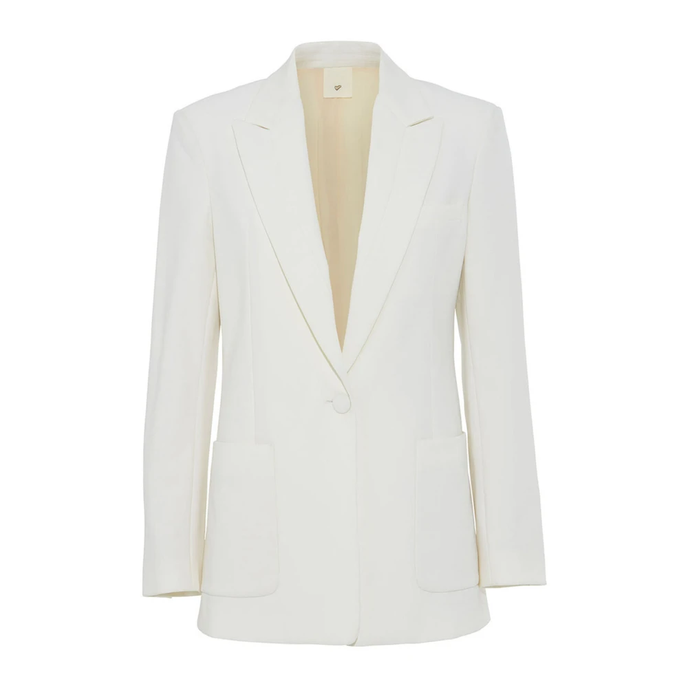 Heartmade Women's White Classic Blazer Jacket Off Extra Small