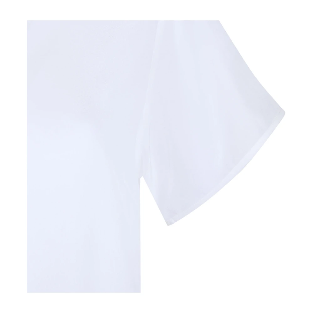P.a.r.o.s.h. Wit Crew Neck T-Shirt White Dames