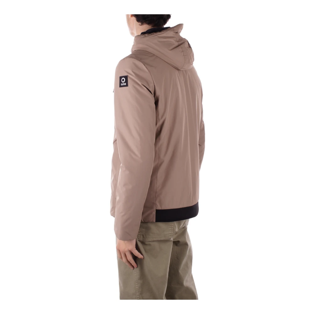 Suns Grijze hoodie met ritssluiting zakken Brown Heren