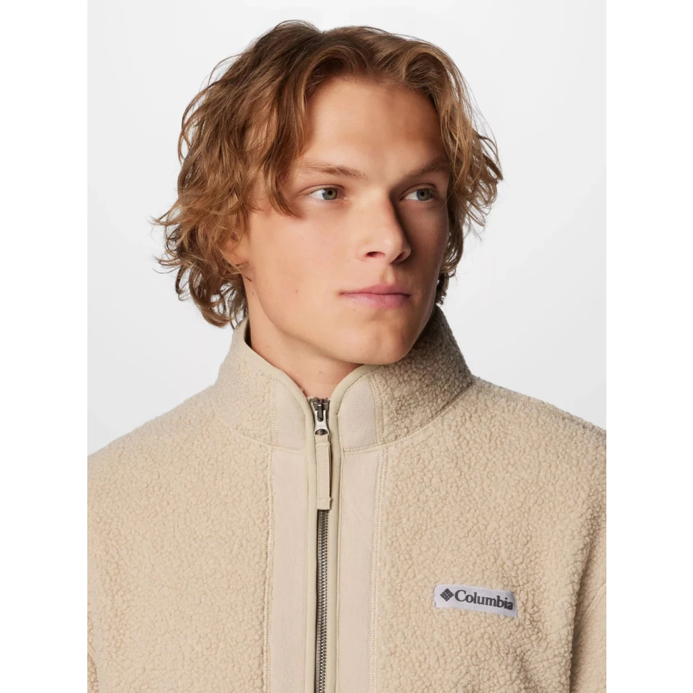 Columbia Zwarte Mesa Boucle Fleece Jas Beige Heren