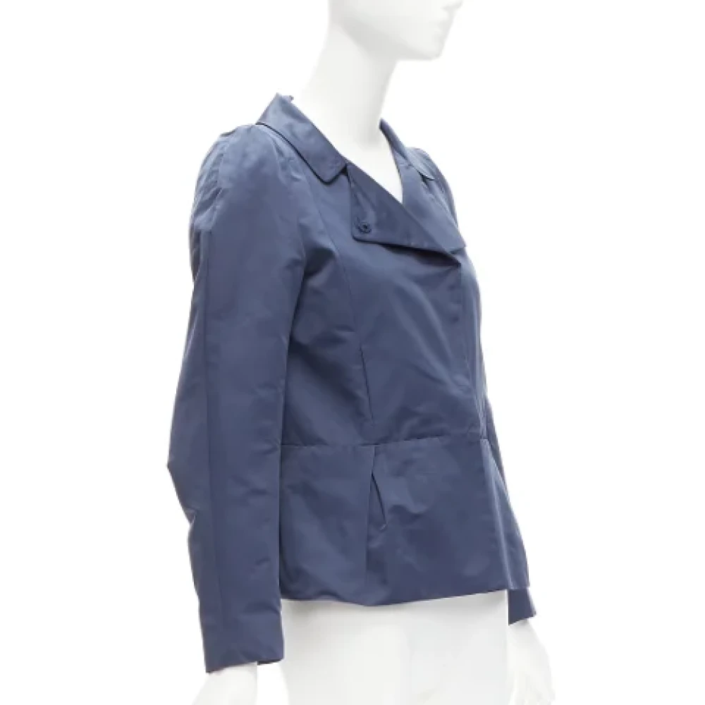 Marni Pre-owned Polyester outerwear Blue Dames