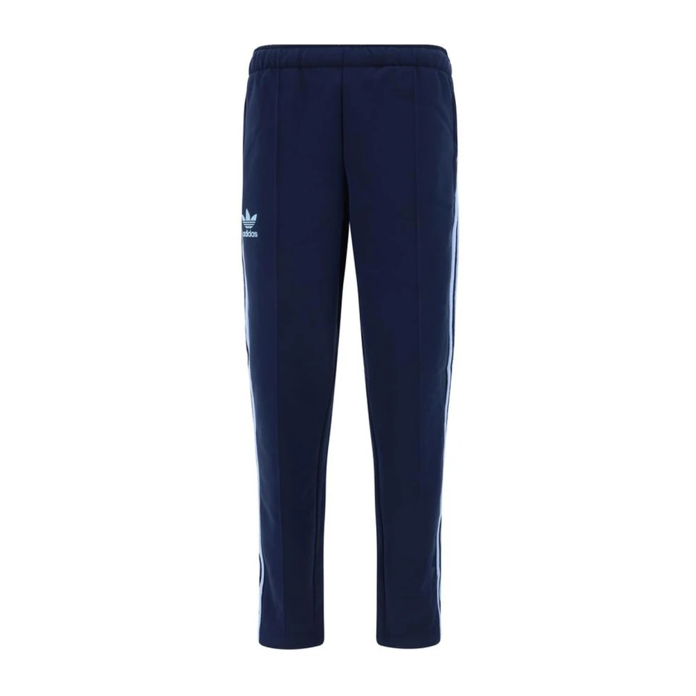 Adidas Sweatpants met rits Jogger-stijl met elastische tailleband Blue Heren