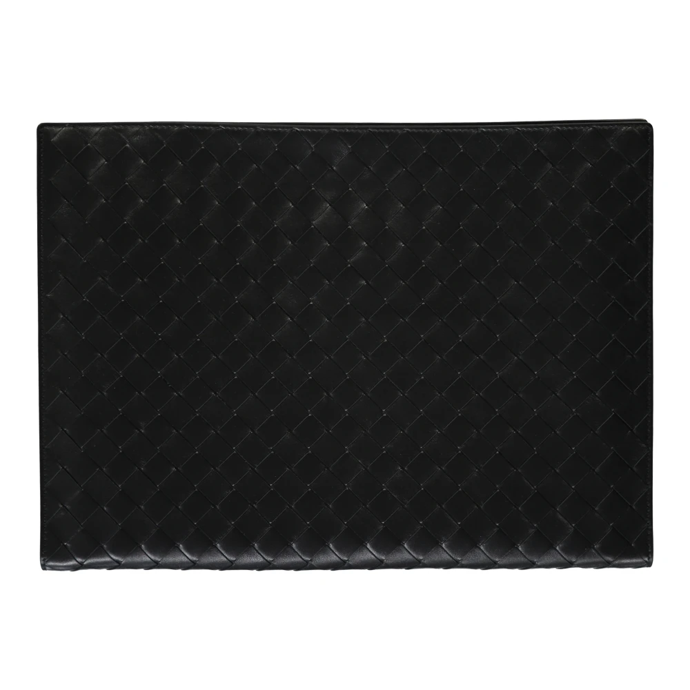 Bottega Veneta Intrecciato Leren Aktetas Black Heren