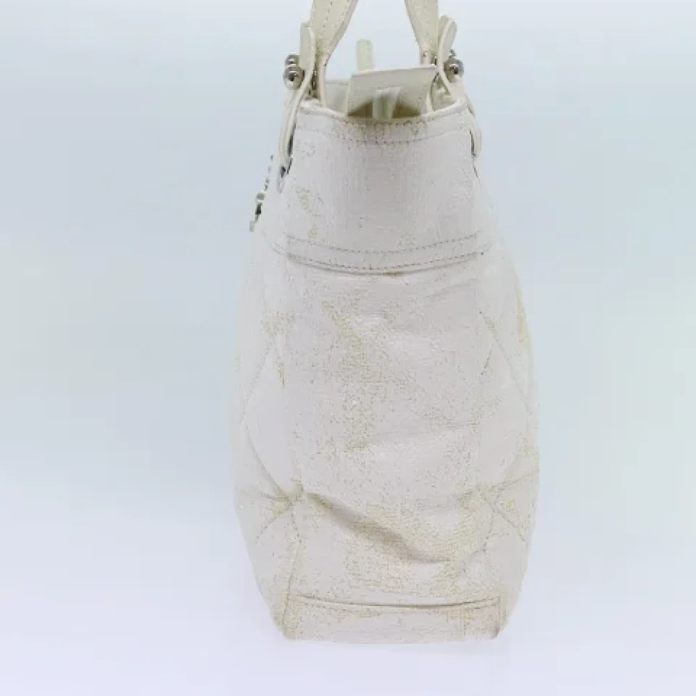 Chanel Vintage Pre-owned Canvas totes White Dames