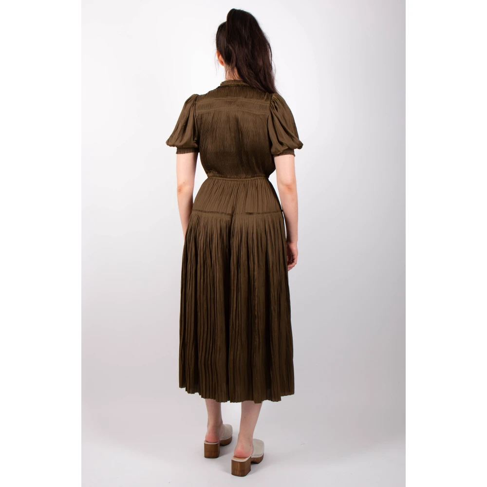 Ulla Johnson Astrid Olive Jurk Green Dames