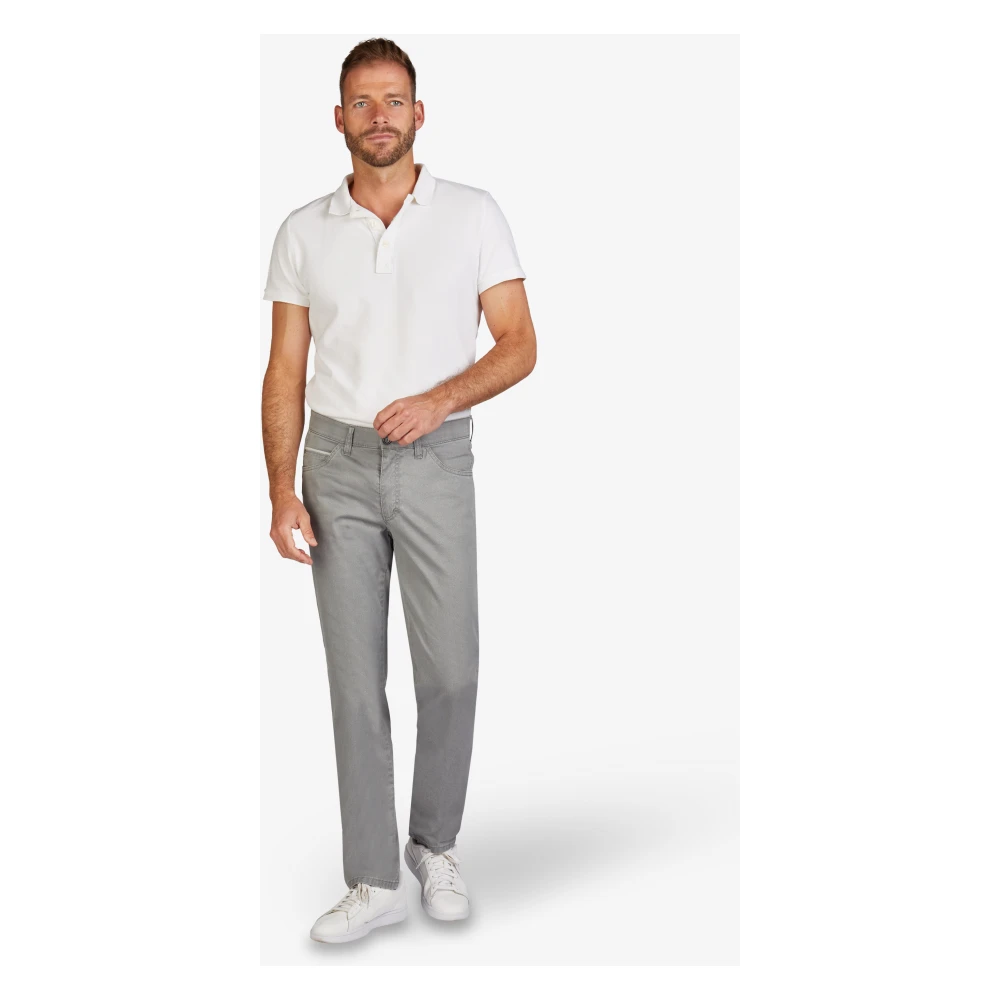 club of comfort Comfortabele Swing-Pocket Broek met Elastische Tailleband Gray Heren