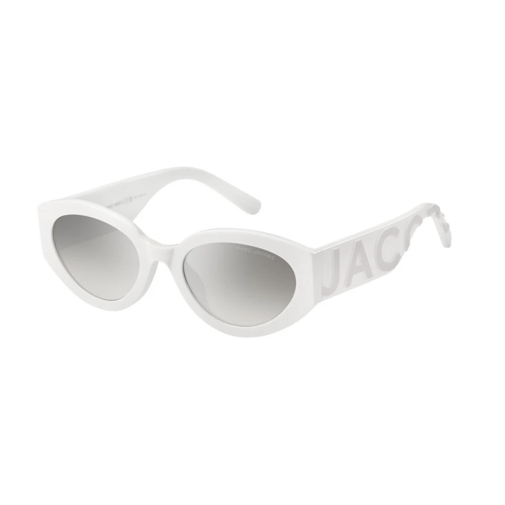 Hvide Grå Solbriller med Grå Mirrorshade Sølv Linser