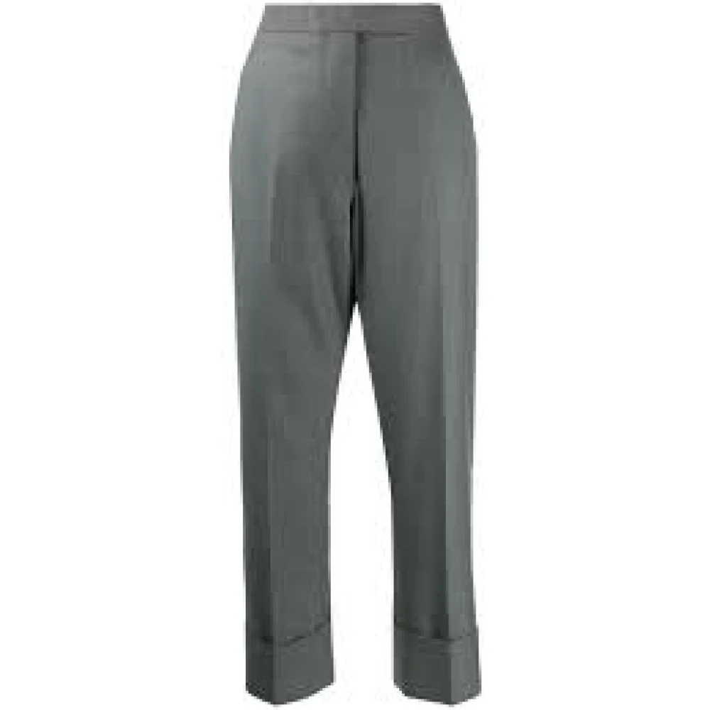 Thom Browne Slim Fit Casual Broek Gray Dames