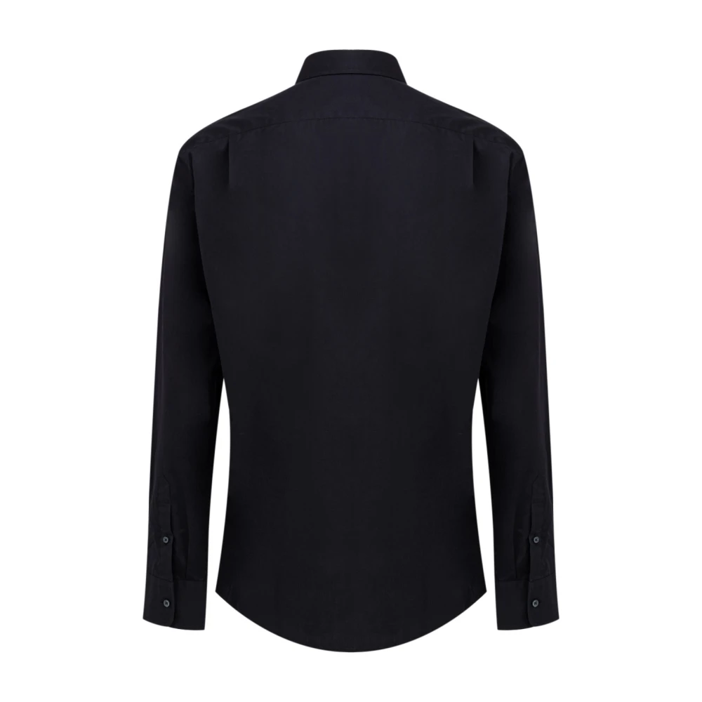 Dolce & Gabbana Navy Klassieke Overhemd Black Heren