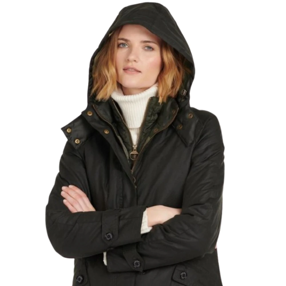 Barbour Waxjas voor buitenavonturen Black Dames