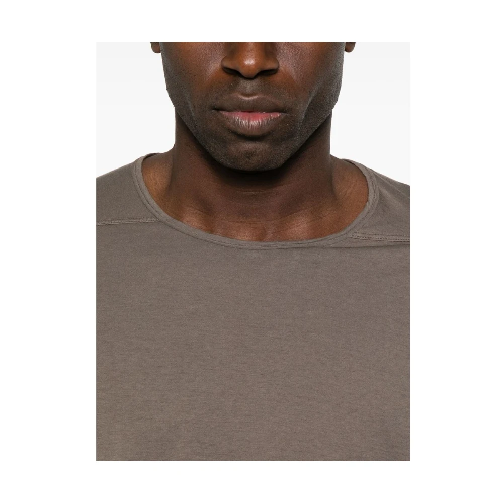 Rick Owens Donkere Schaduw Crew Neck Lange Mouwen Brown Heren