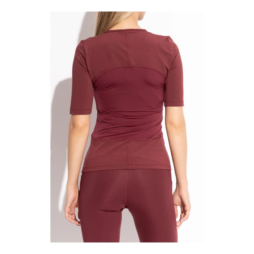 adidas by stella mccartney Training Top met Logo Red Dames