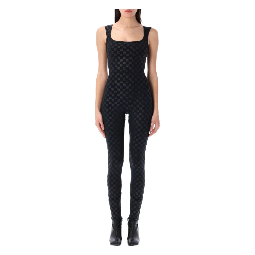 Misbhv Monogram Square Neck Jumpsuit Black, Dam