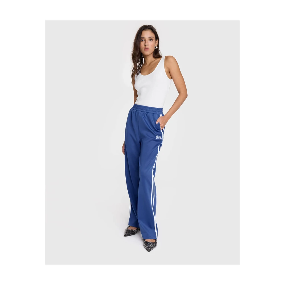 Alix The Label Rechte Broek Blue Dames