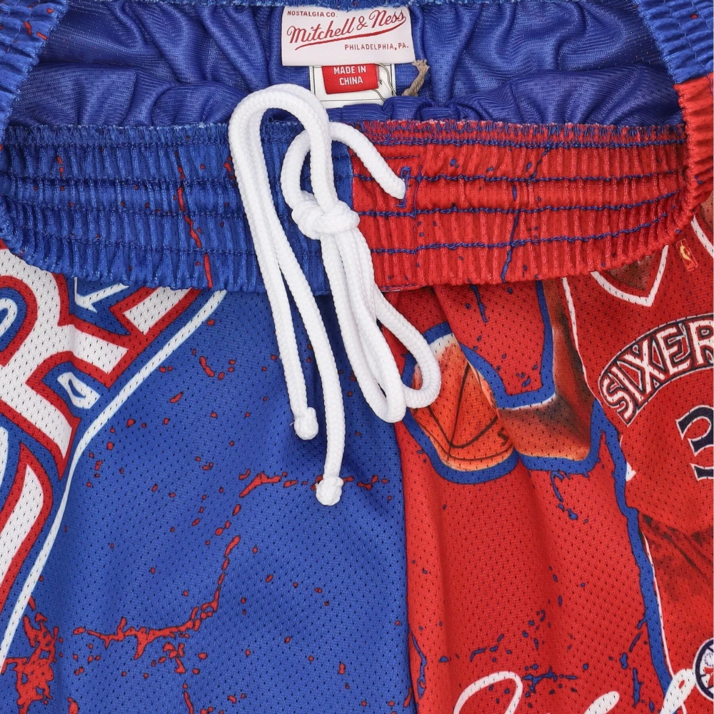 Mitchell & Ness NBA Burst Mesh Basketball Shorts Multicolor Heren