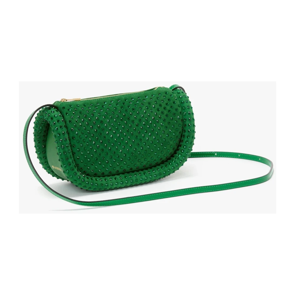 JW Anderson Kristal Leren Schoudertas Green Dames