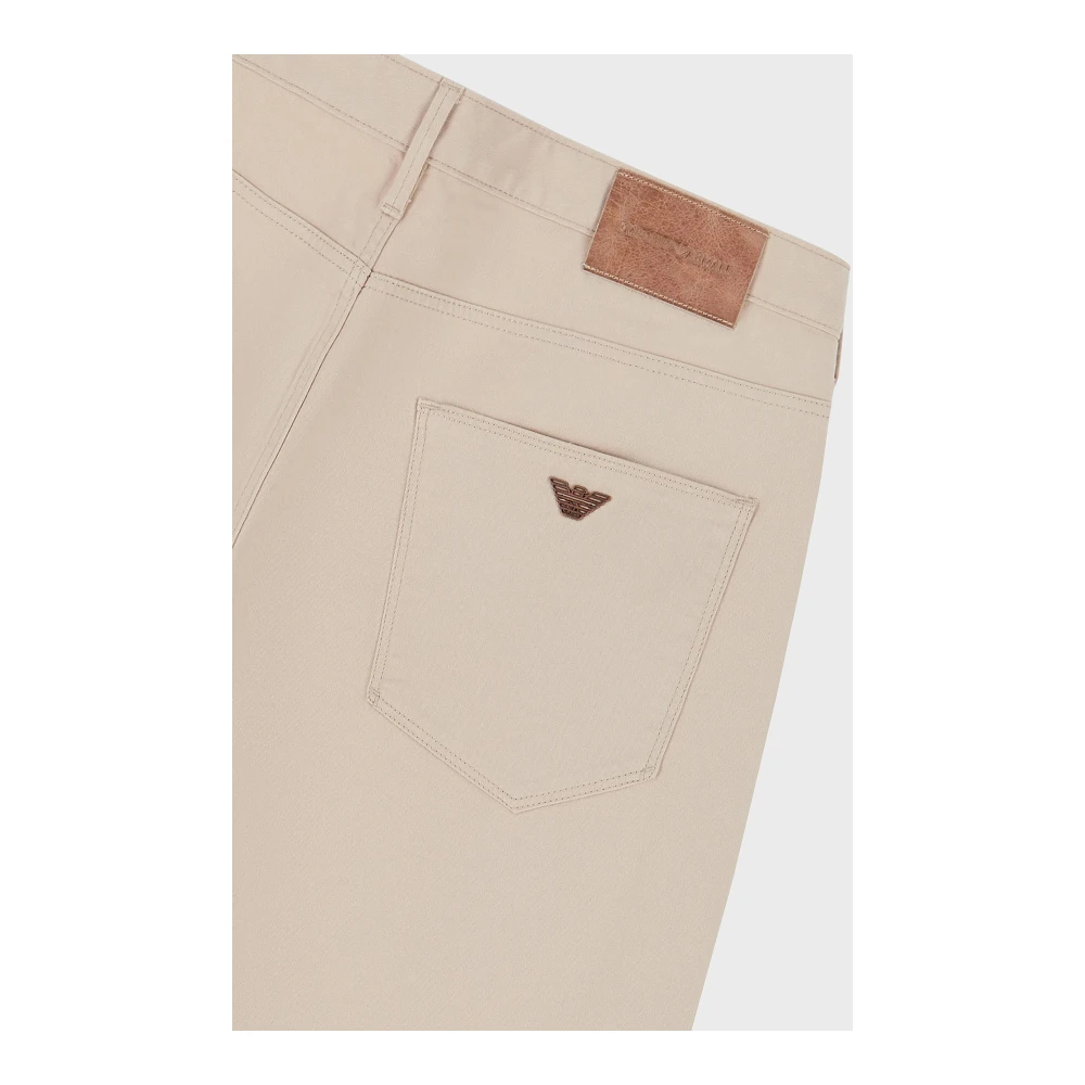 Emporio Armani Beige Broek Heren Beige Heren