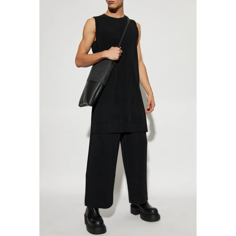 Issey Miyake Geplooide broek Black Heren