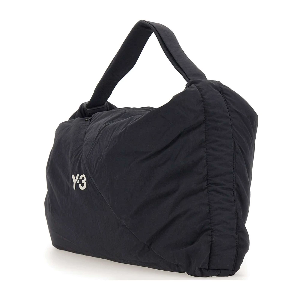Y-3 Zwarte Nylon Schoudertas met Logo Black Heren