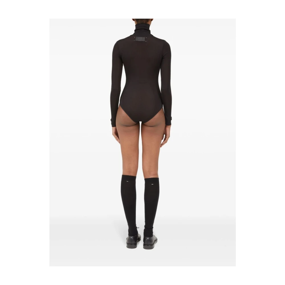 Maison Margiela Zwart Topwear Aw24 Black Dames