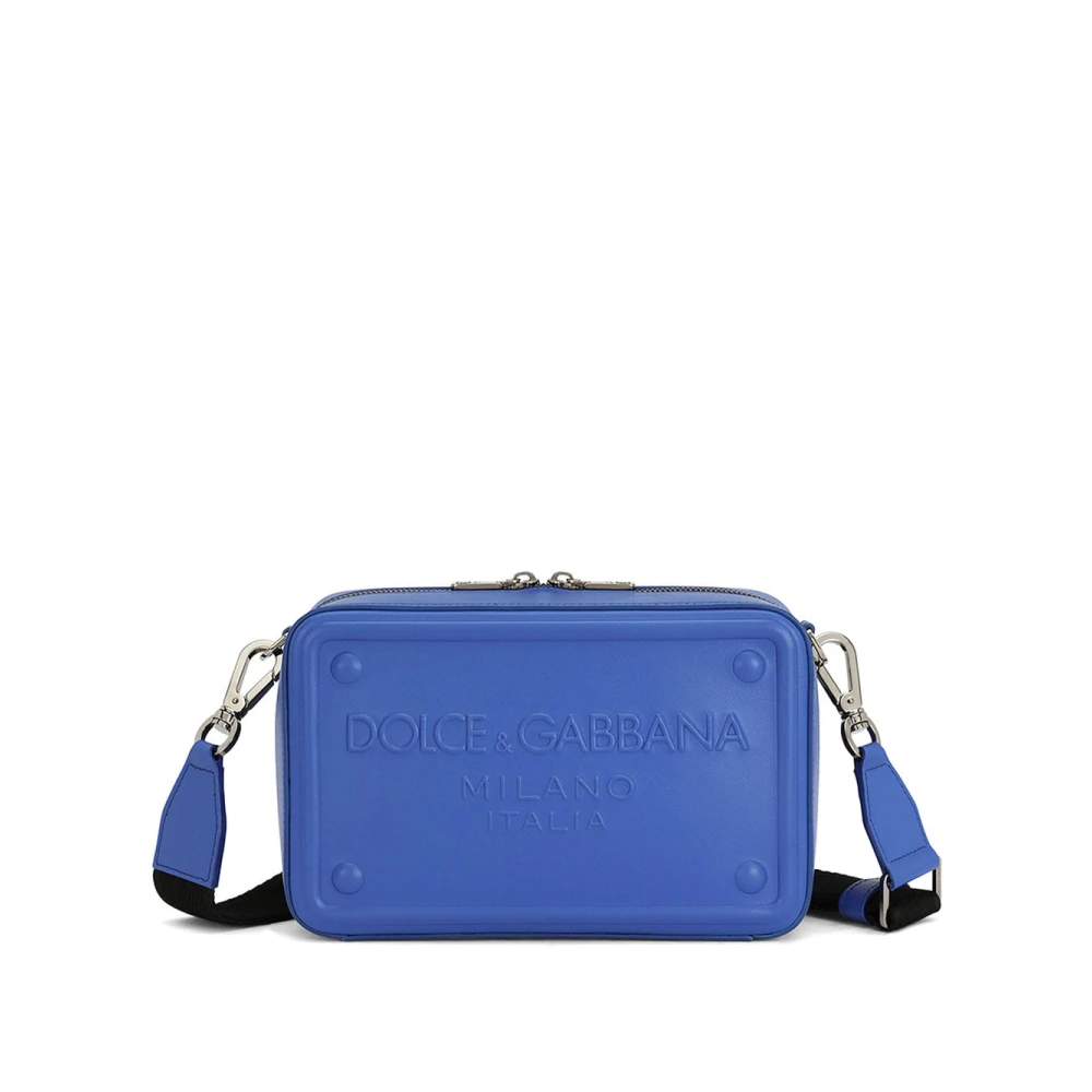 Dolce & Gabbana Stijlvolle Schoudertas Blue Heren