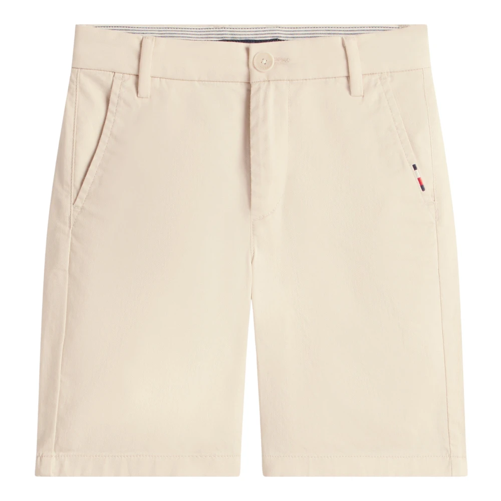 Tommy Hilfiger Boys Beige Shorts, 6 Y, 1985 Chino Shorts