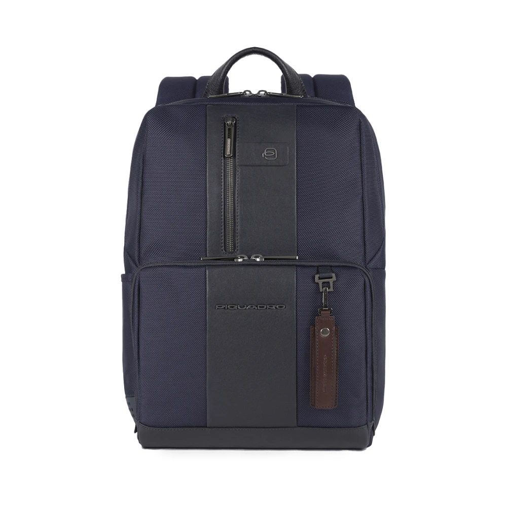 Piquadro Mannelijk Blauw Tassen Heren, One Size, Small Size, Laptop Backpack In Fabric