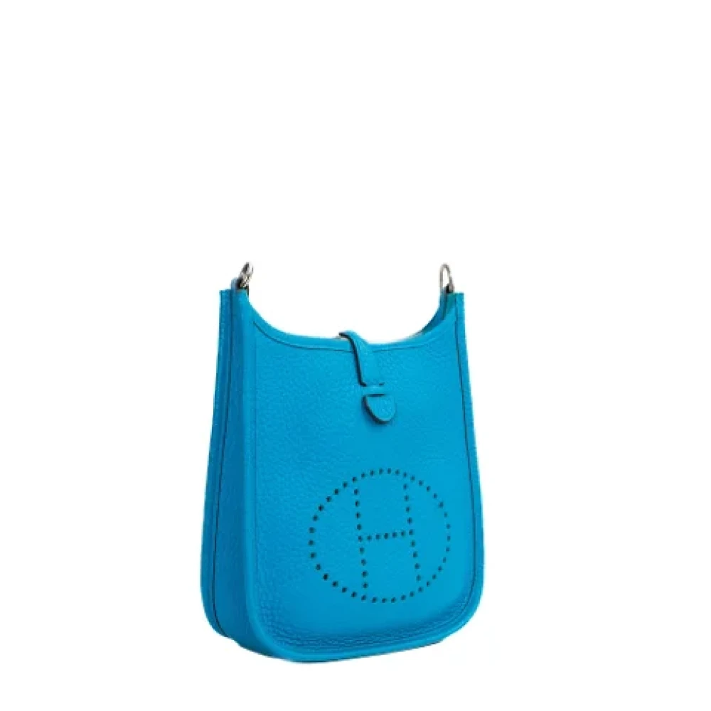 Hermès Vintage Pre-owned Leather shoulder-bags Blue Dames