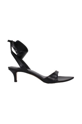 black-leather-mid-heel-sandals