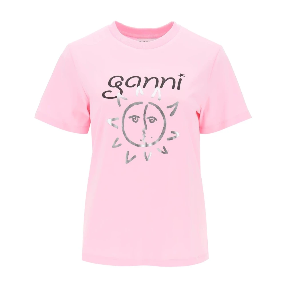 Ganni T-Shirts Pink Dames