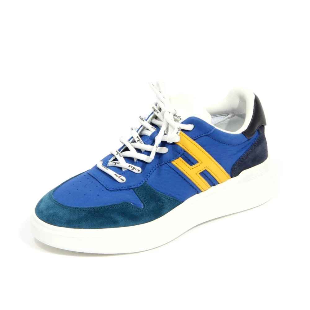 Hogan H580 Allacciato Slash H Heren Schoenen Blauw