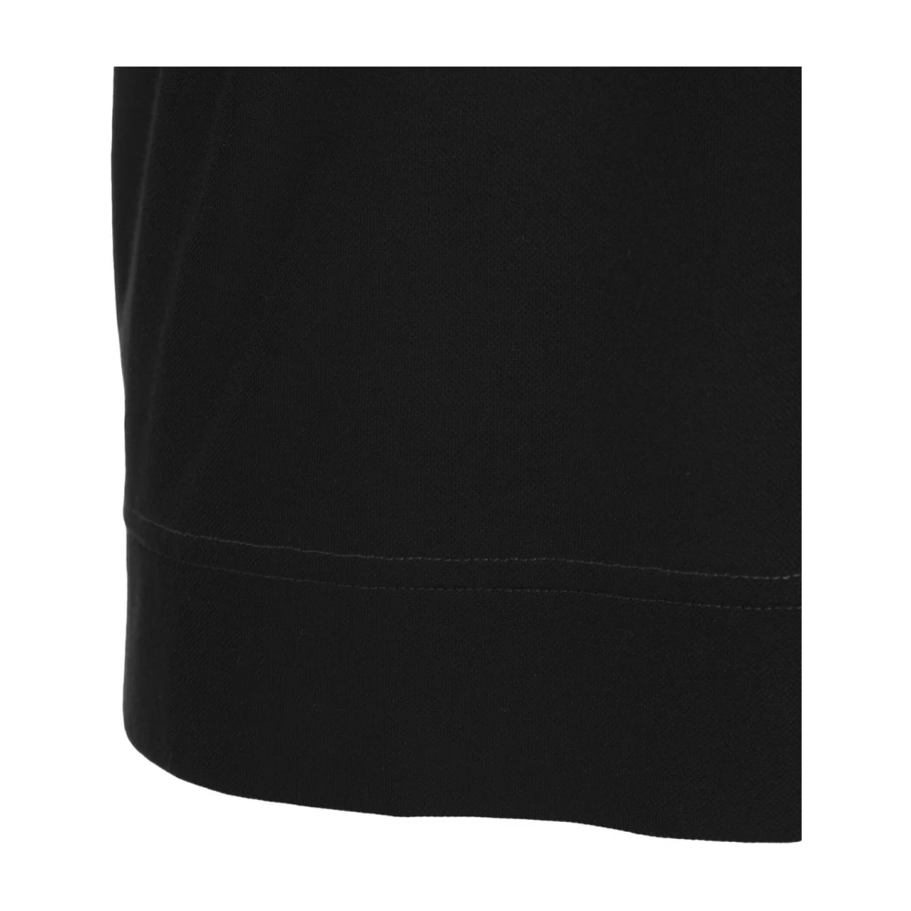 Paolo Pecora Zwart Jersey T-shirt met Logo Tag Black Heren