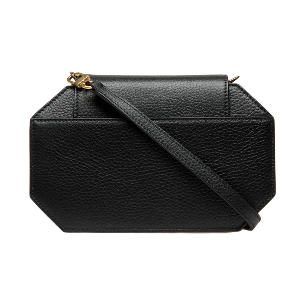 Bally Leren Schoudertas Black Dames