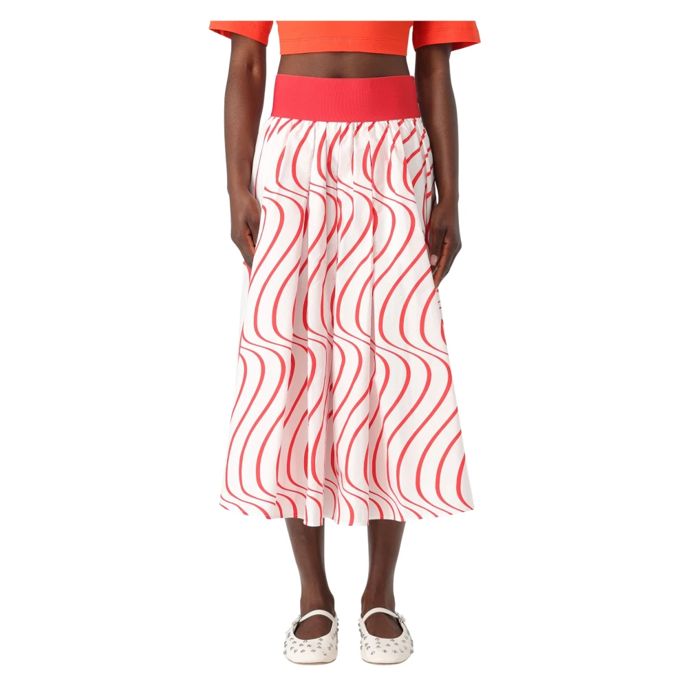 Msgm - Skirts > Midi Skirts - Red - Msgm - Modalova