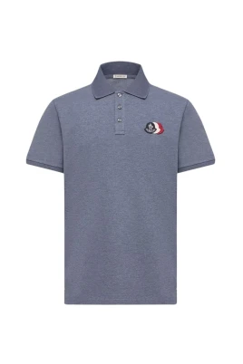 Pikétröja med trippelt logotyp