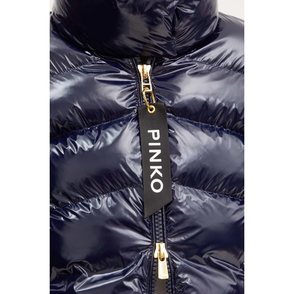 pinko Stijlvolle Micro Caban Jas Blue Dames